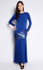 Krypton Kurung in Electric Blue