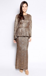 Glitz Kurung in Gold