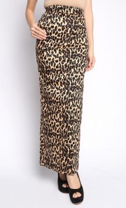 Kooky Patterned Skirt in Leopard