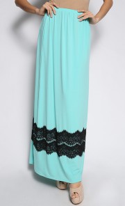 Bliss Basic Skirt in Mint Green