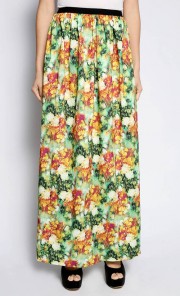 Khadeeja Skirt in Green and Yellow