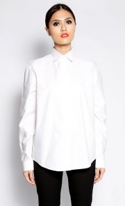 Crisp Boy Cut Shirt in White