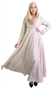 Maryam Nursing Dress in Cream