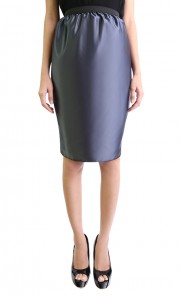 Pencil Skirt in Metal Grey