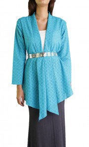 Cotton Kebaya Kimono in Blue 