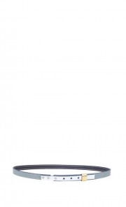 Leather Tile Belt in Blue