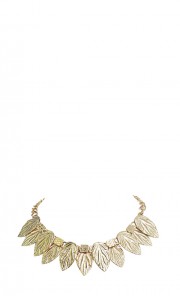 Shona Leaves Necklace in Gold