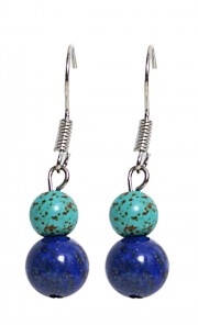 Ada Earrings in Blue & Turquoise