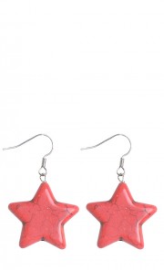 Star Ceria Earrings in Red