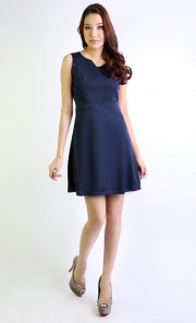 Backless Dress in Blue