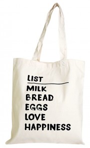 Supa List Egg Bread Milk Tote Bag