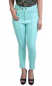 Skinny Jeans in Mint Green