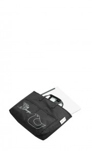 Slim Ellie Rolly iPad Bag in Black