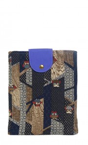 Oriental Hoot iPad Cover in Blue & Navy