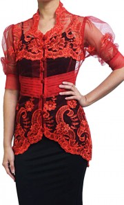 Gusti Timur Kebaya in Red 