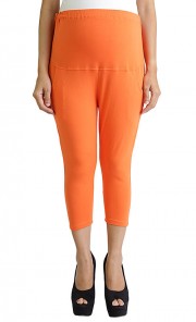 Quarter Preggings in Orange