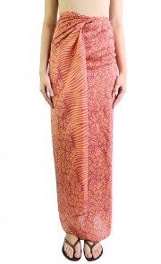 Silk Pareo in Orange