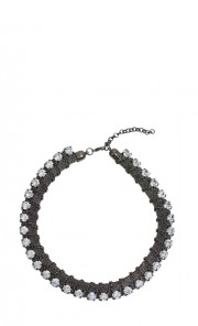 Diamond Choker Necklace in Black