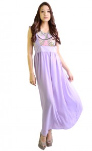 Pinafore Skirt in Purple