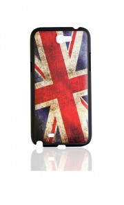 Note 2 British Flag Case in Red and Blue