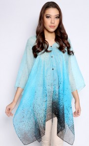 Spot Cover Up Top in Blue