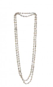 Dasi Long Pearl in Silver Grey  