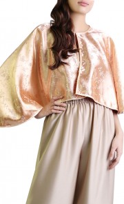 Brocade Capelet in Nude 