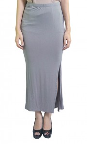 Slit Skirt in Grey