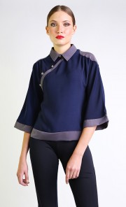 Galena Top in Blue