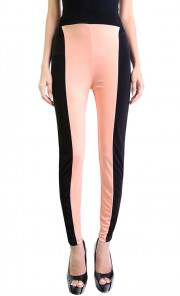 2-Toned Pants in Peach