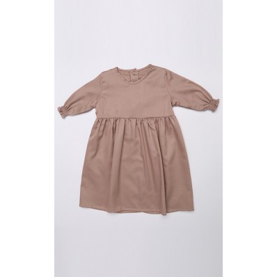 Long Sleeved Dress in Brown