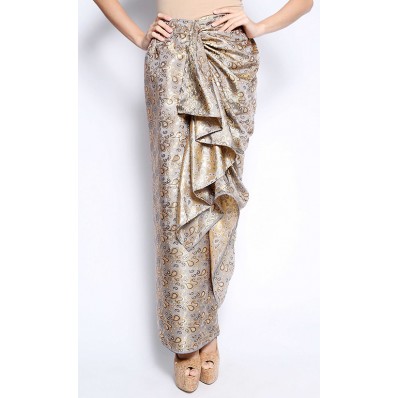 Chempaka Sari Skirt in Silver