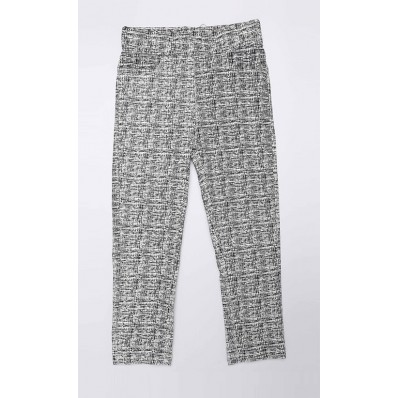 Tara Abstract Prints Pants in Black and White