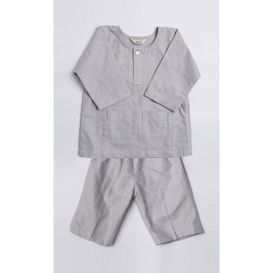 Tuah Baju Melayu in Grey