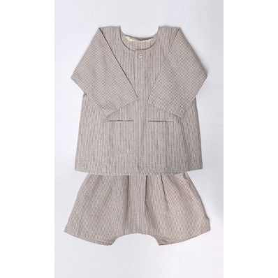 Jebat Baju Melayu in Grey