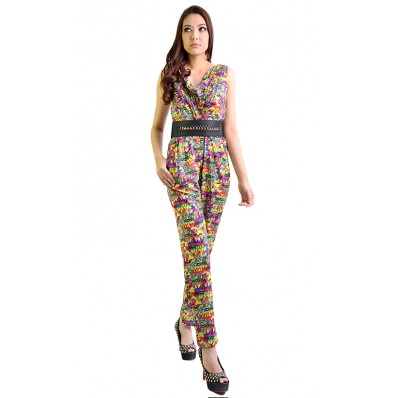 Printed Pantsuit in Multi