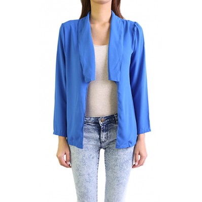 Chiffon Blazer in Blue