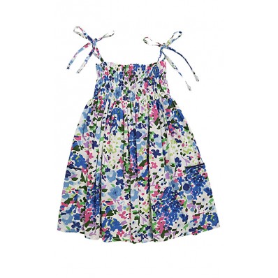 Floral Marion Dress in Blue 