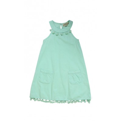 Coralie Dress in Aqua 