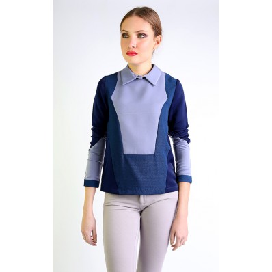 Verbena Top in Blue