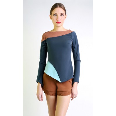 Celosia Top in Green