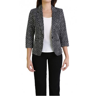 ZZ Mono Chrome Day Blazer in Black and White 