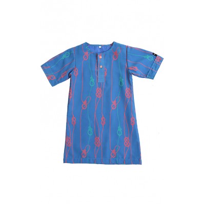 Sailor's Knot Modern Jubah in Blue