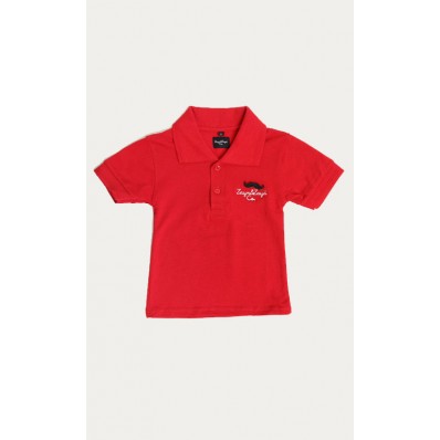 Basic Polo Shirt in Red