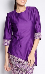 Kurung Kedah in Purple