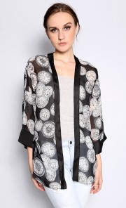 Salvador Dali Cardigan in Black