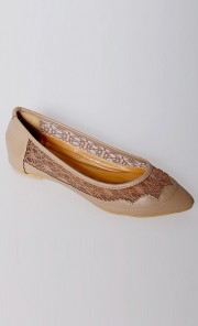 Chloe Flats in Nude