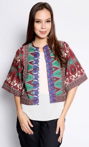 Dea Cropped Jacket in Green