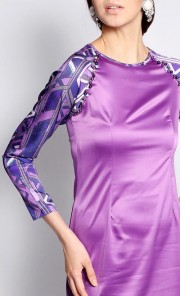 Dhania Kurung Modern in Purple