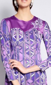 Dhalia Kurung Modern in Purple